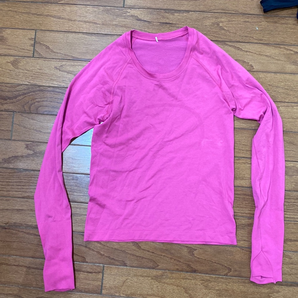 Lululemon swiftly sonic pink race length size 6